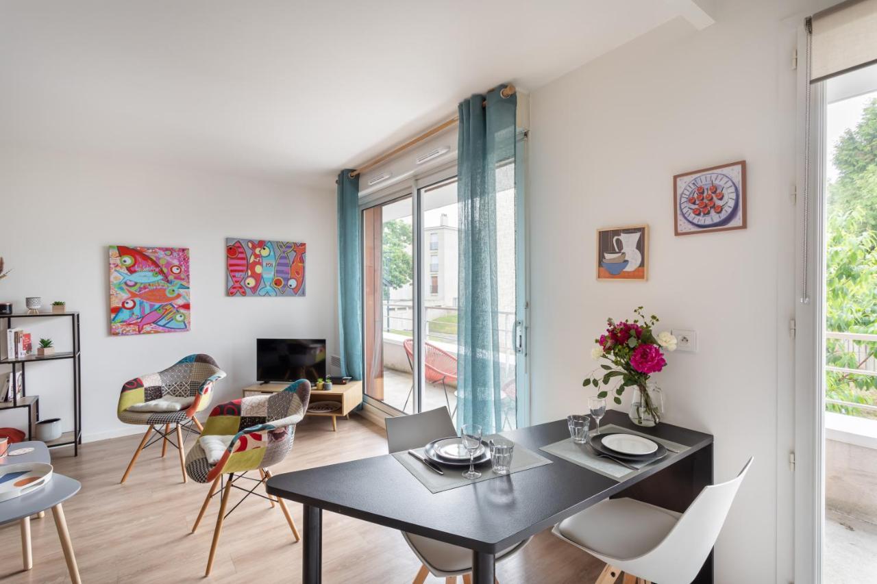 Bahibe - Balcon Et Parking Au Calme Proche Gare Apartment Rennes Bagian luar foto