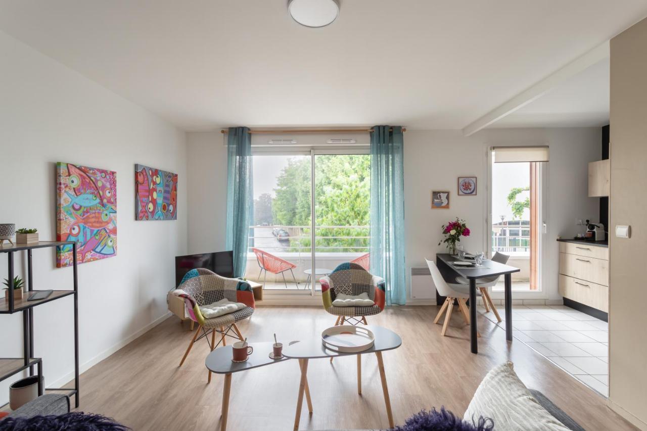Bahibe - Balcon Et Parking Au Calme Proche Gare Apartment Rennes Bagian luar foto