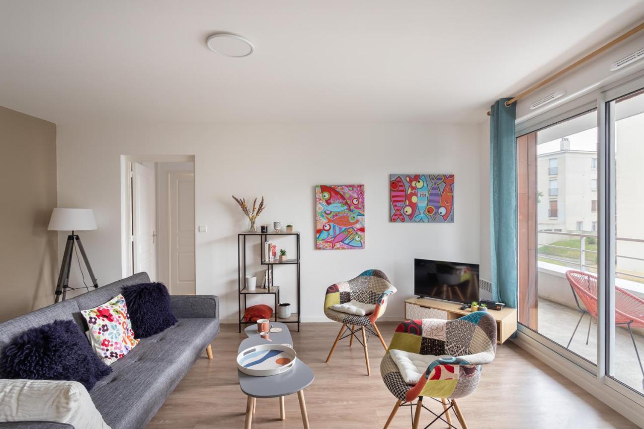 Bahibe - Balcon Et Parking Au Calme Proche Gare Apartment Rennes Bagian luar foto