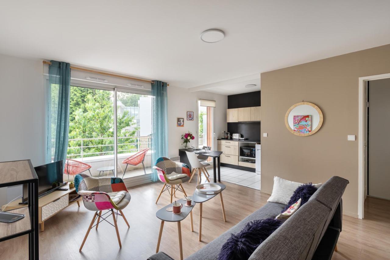 Bahibe - Balcon Et Parking Au Calme Proche Gare Apartment Rennes Bagian luar foto
